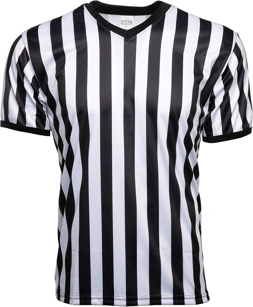 Murray Sporting Goods Men's V-Neck Referee Shirt | Men’s Official Short Sleeve Pro-Style V-Neck Offi | Amazon (US)