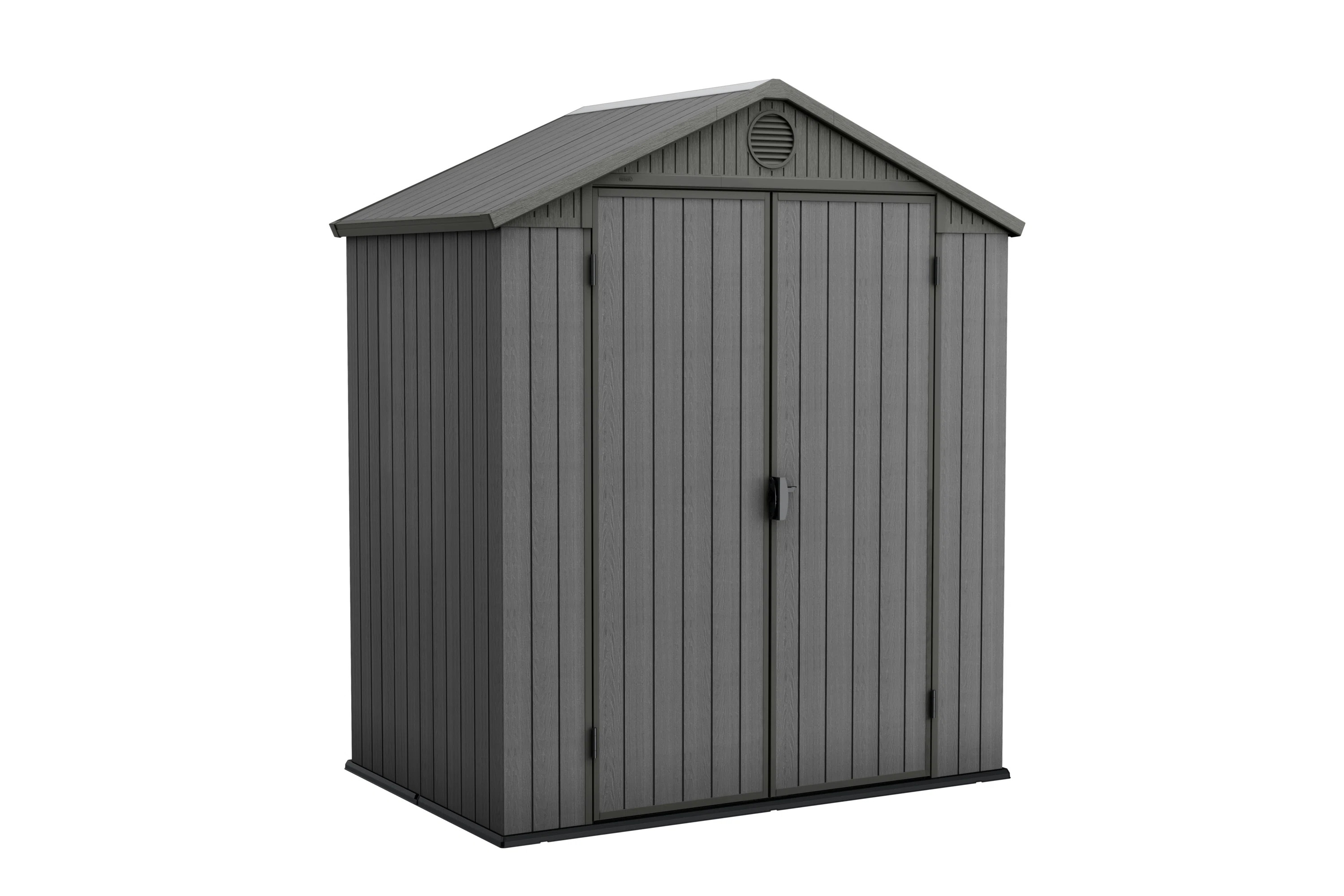 Keter Darwin 6x4 ft. Durable Resin Outdoor Storage Shed With Floor and Double Doors for Garden Pa... | Wayfair North America
