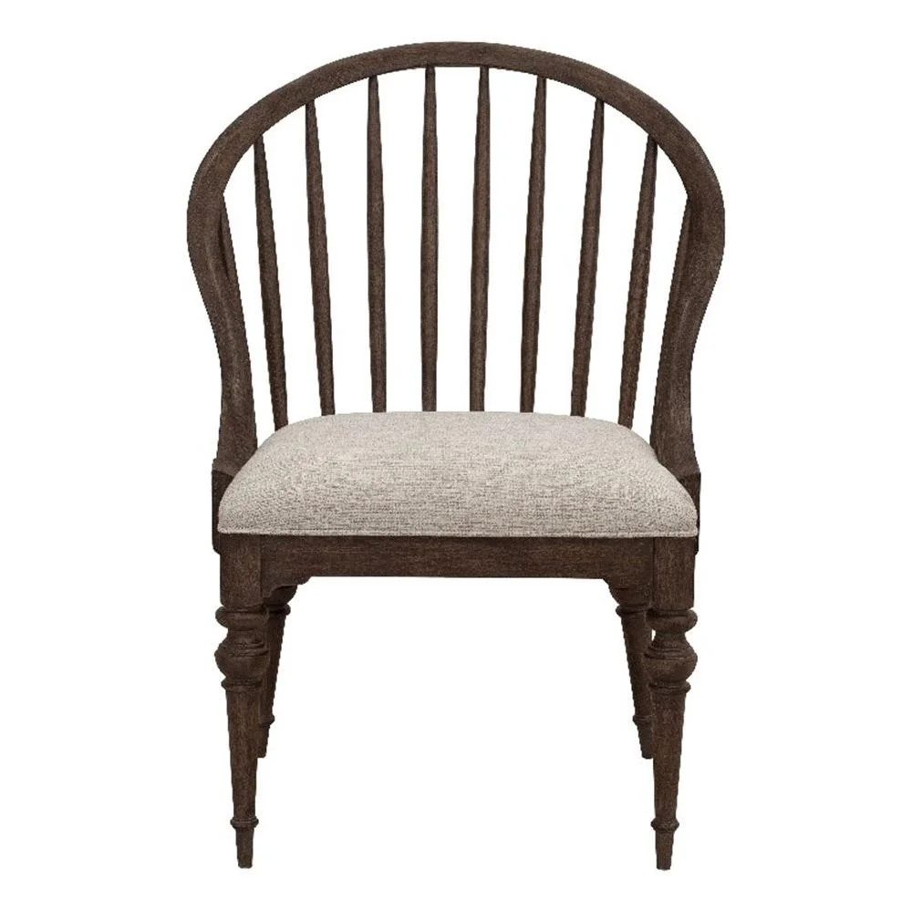 Revival Row Spindle Back Wood Armchair in Brown Finish by Pulaski Furniture | Walmart (US)