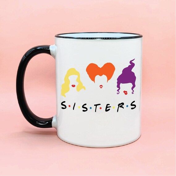 Sanderson Sisters Friends Font Dots Inspired Coffee Mug Cup - Etsy | Etsy (US)
