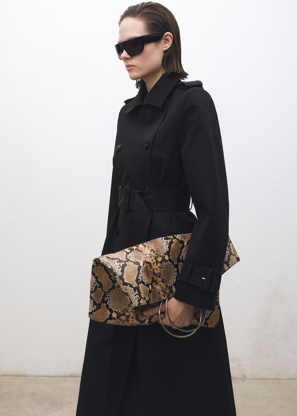 Double-breasted cotton trench coat - Women | MANGO USA | Mango (US/MX/AU)