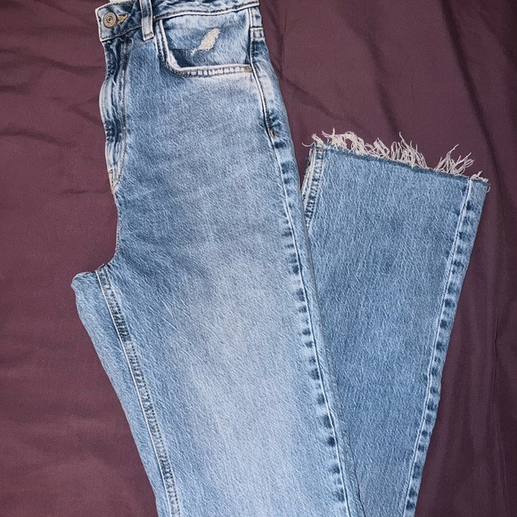 Light blue split hem jeans | Poshmark