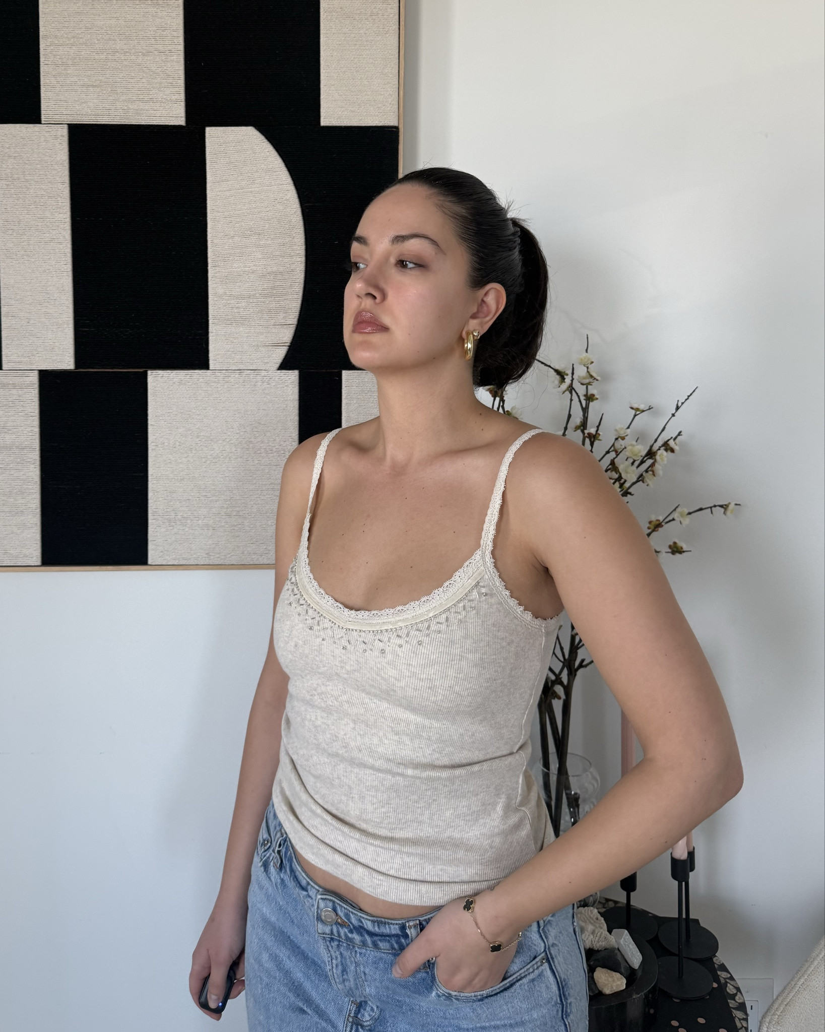 The cutest festive top with a built-in bra 🤍