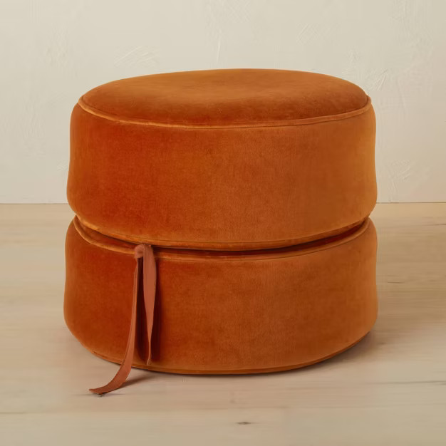 Olivia Round Pouf Rust - Opalhouse™ designed with Jungalow™ | Target