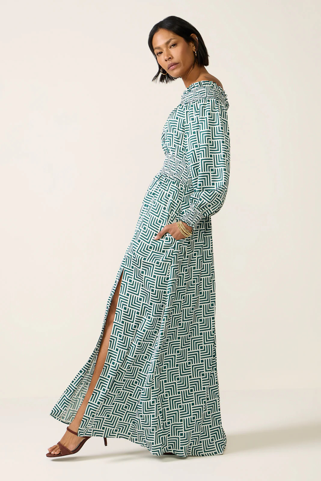 Hailey Off the Shoulder Maxi Dress | Evereve