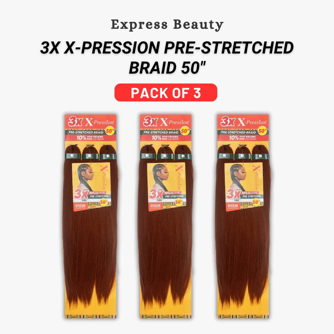 Express Beauty Sensationnel African Collection Jumbo Braid Pre Stretched X Pression Hair 3X 50”... | Walmart (US)