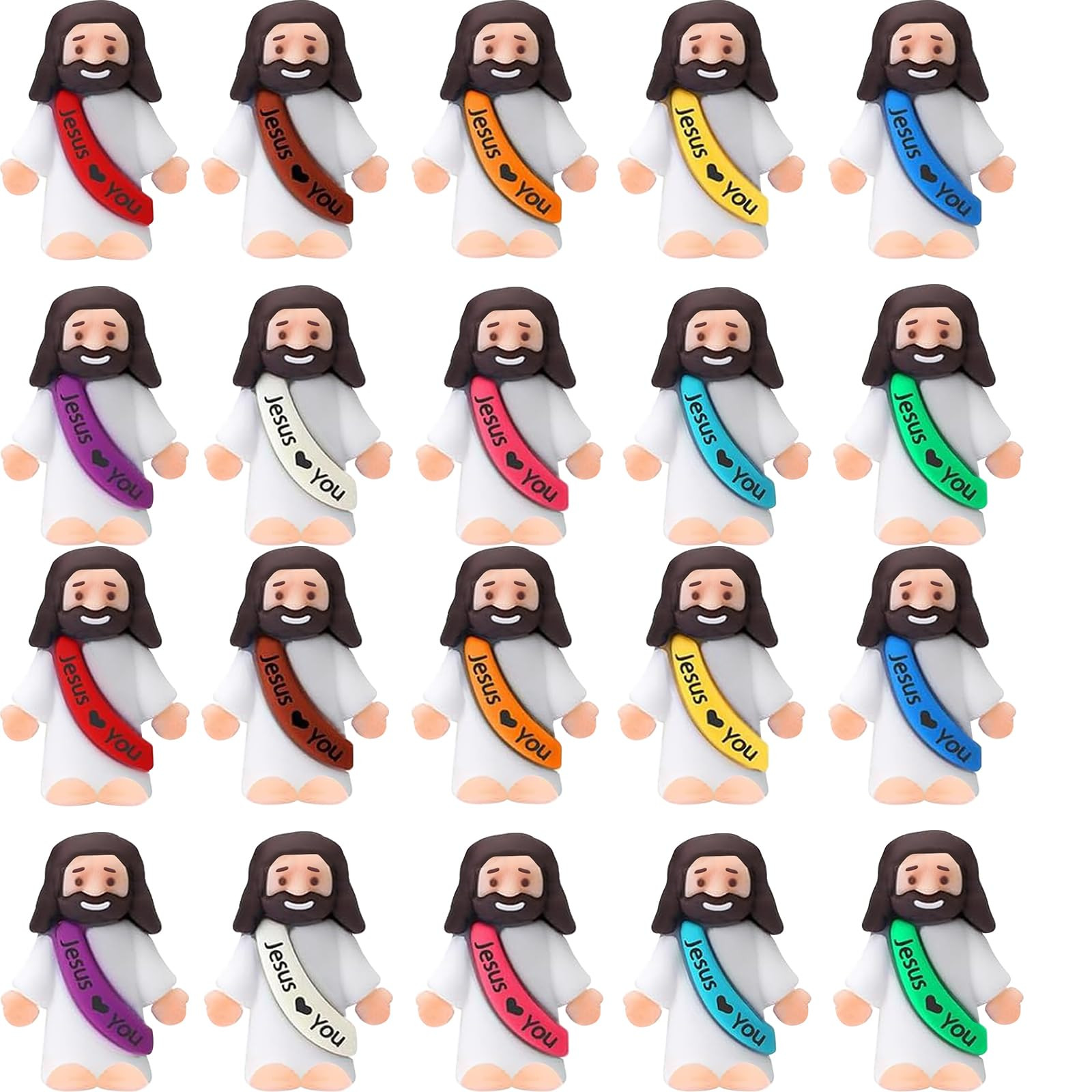 40PCS Little Jesus Figures Mini Jesus Figures Hide and Seek Religious Party Favors Sunday School ... | Amazon (US)