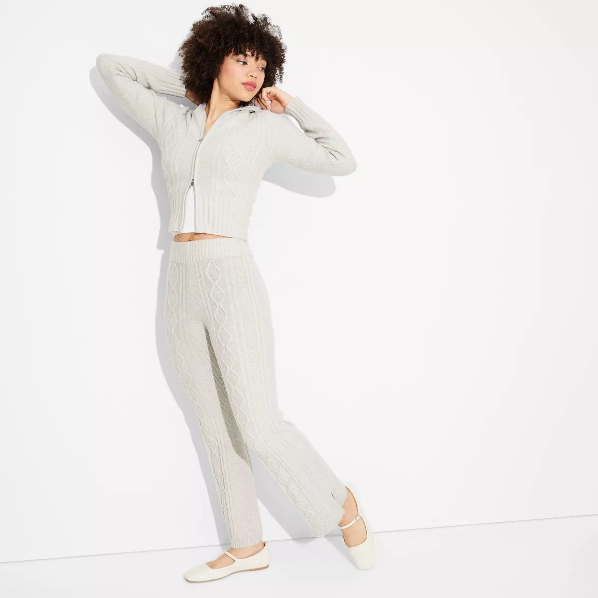Women's Mid-Rise Cable Pants - Wild Fable™ | Target