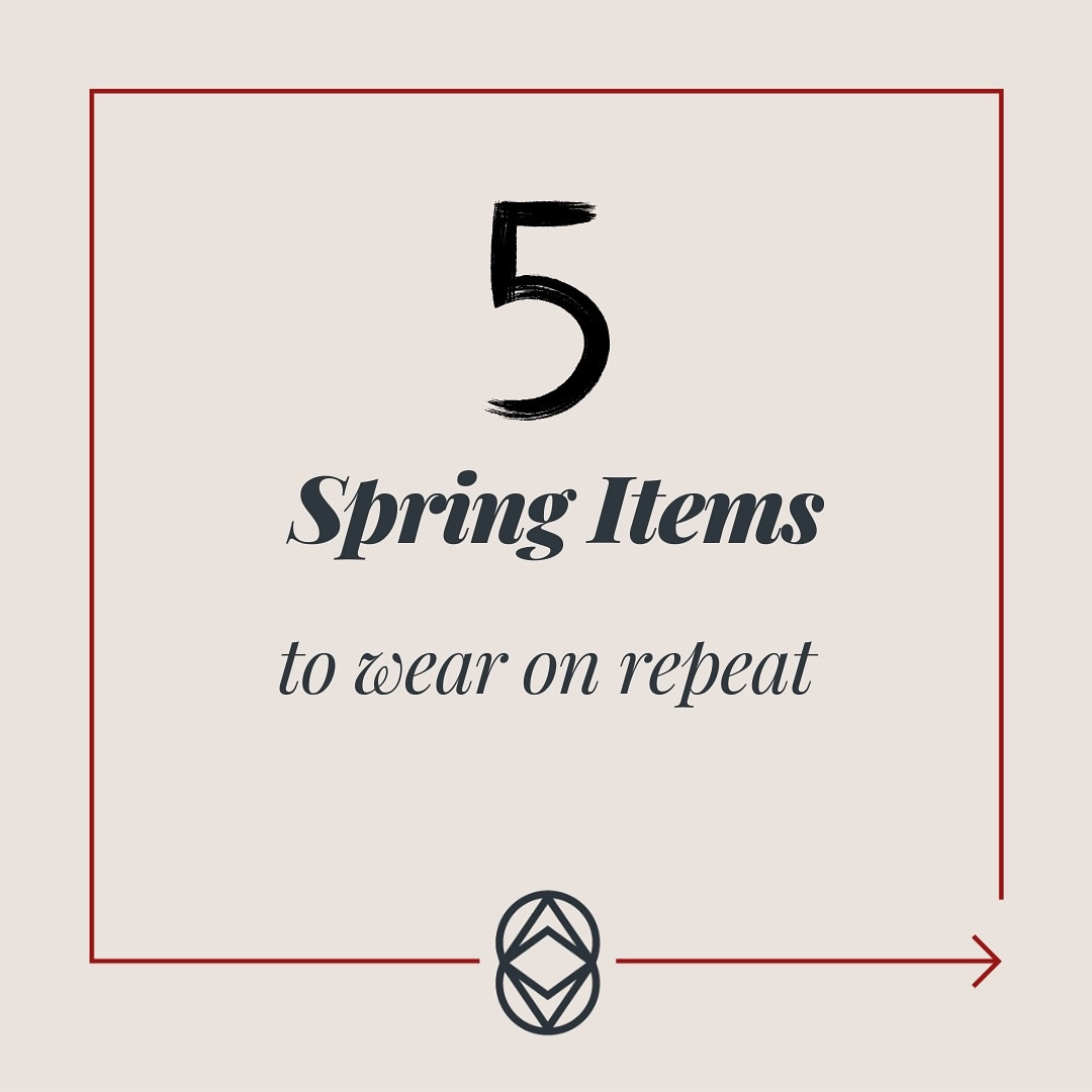 5 pieces that might be trending, but they’re far from fleeting. 
These aren’t micro-trends that will vanish by summer—they’re timeless staples you might already own. Think of this as a gentle wardrobe refresh, not a complete overhaul.

#onlinestyling #springitems #springshopping #personalstyle #wardroberefresh #millenialfashion #over30style