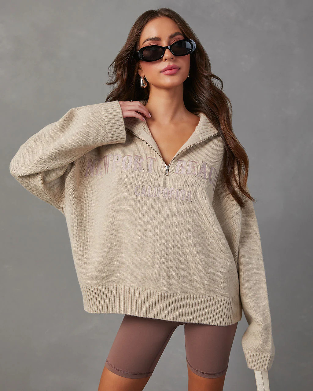 Newport Beach California Half Zip Pullover | VICI