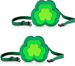 Chunful 2 Pcs St. Patrick's Day Clover Fanny Pack Lucky Green Clover Fanny Pack Retro Pack Shamro... | Amazon (US)