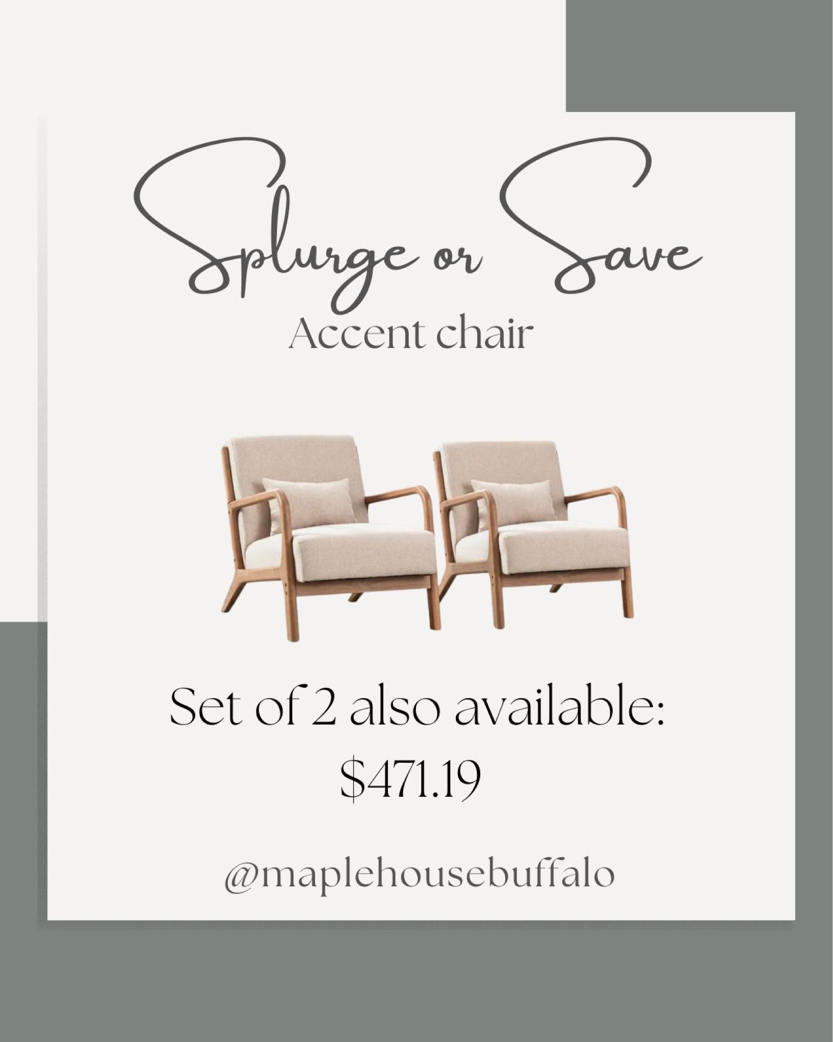 Save or splurge - sale - set of two accent chairs - bedroom - living room - solid wood

#LTKhome #LTKsalealert #LTKFind