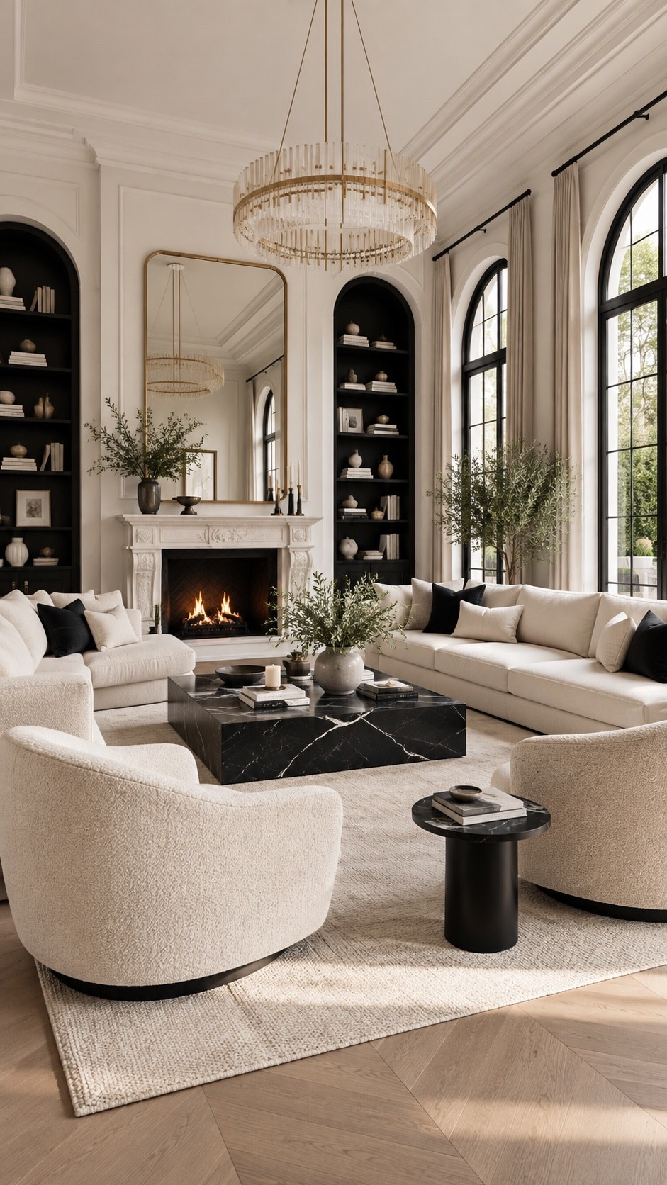 Shop This Room ✨ A timeless French-modern living room with creamy boucle seating, dramatic black accents, elegant architectural details and a sophisticated Parisian feel. Shop the look on my LTK.

#LivingRoom #LivingRoomIdeas #LivingRoomDecor #LivingRoomInspo #LivingRoomDesign #LuxuryLivingRoom #FrenchModern #FrenchInterior #ParisianStyle #ParisianInterior #ModernFrench #EuropeanInteriors #QuietLuxury #LuxuryInteriors #ElegantInteriors #NeutralInteriors #BlackAndWhiteDecor #ModernLuxury #InteriorDesign #InteriorInspo #HomeDecor #HomeInspo #DreamHome #LuxuryHome #DesignerInspired #HomeStyling #DecorIdeas #LTKHome #LTKFinds #ShopLTK #LTKStyleTip #HomeFinds #AmazonHome #AmazonFinds
