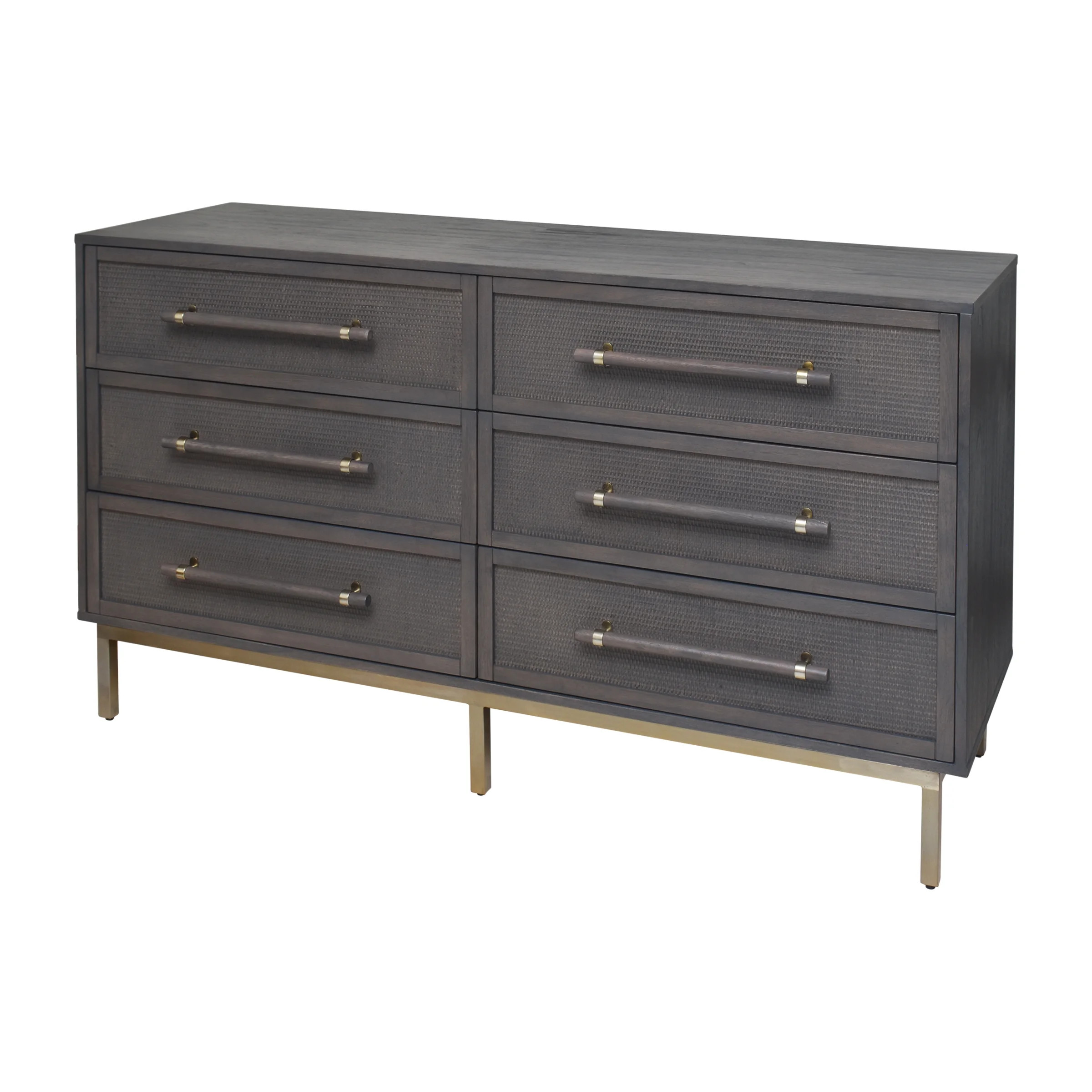 Hopper Studio Sophia Grey Dresser 6 Drawer | Walmart (US)