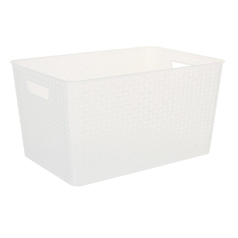 Clear Crossover Weave Basket, Extra Large | At Home