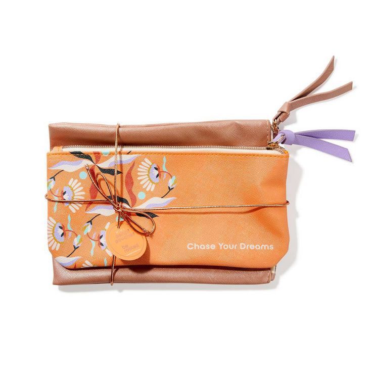 2pc Pencil & Zipper Pencil Pouch Set Chase Your Dreams - Be Rooted | Target