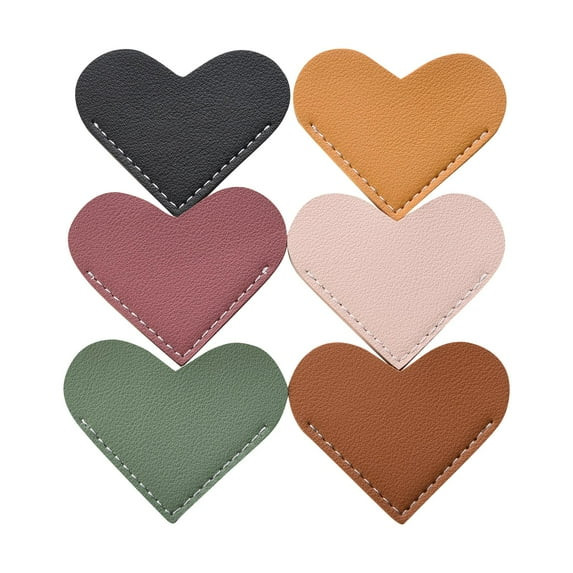 Wayzton Leather Heart Bookmark with Book Accessories, 6 Pieces | Walmart (US)