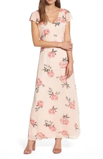 Women's Row A Floral Maxi Dress | Nordstrom