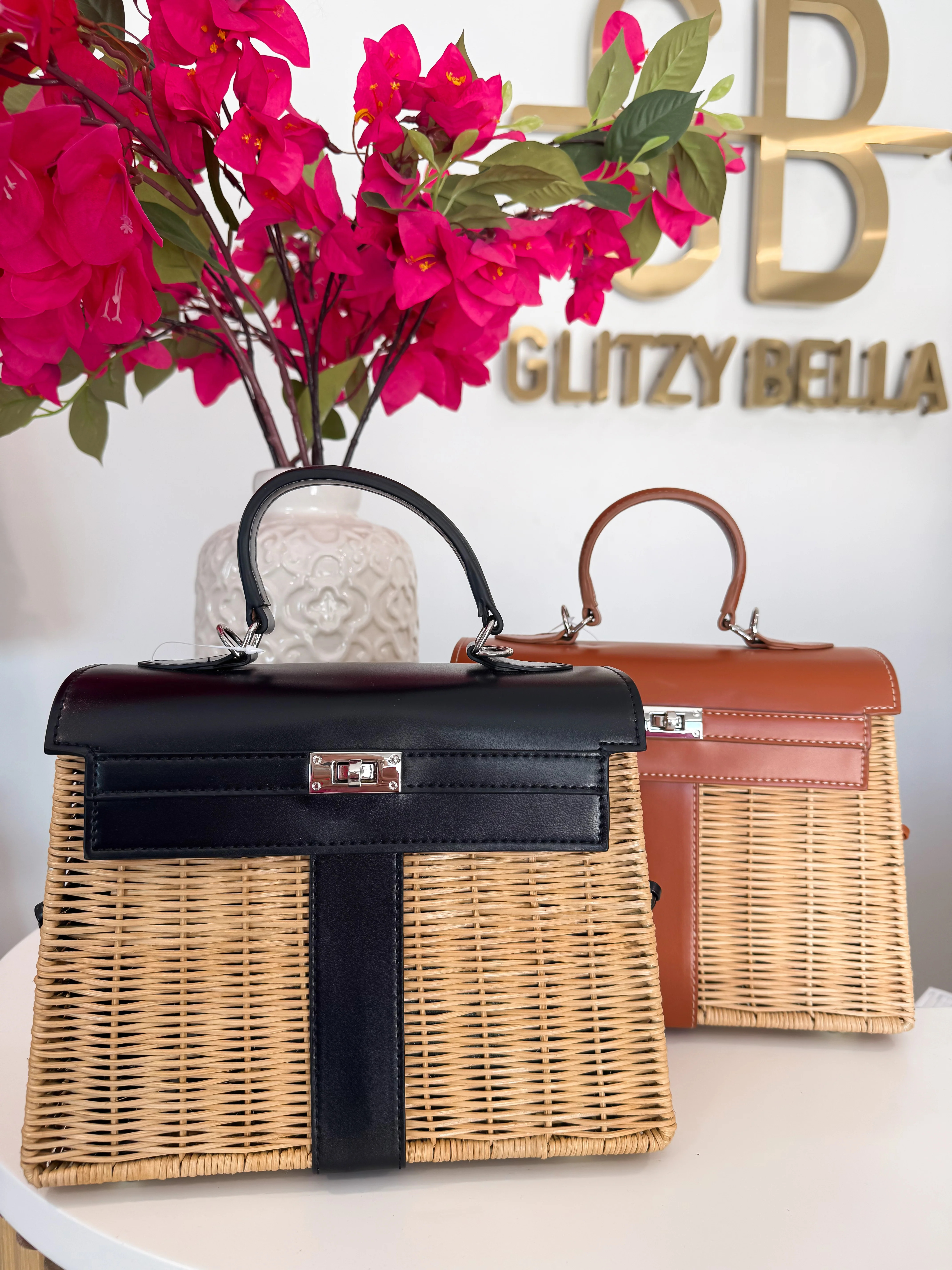 NEW!! "Ibiza" Top Handle Bag in 2 Colors! | Glitzy Bella