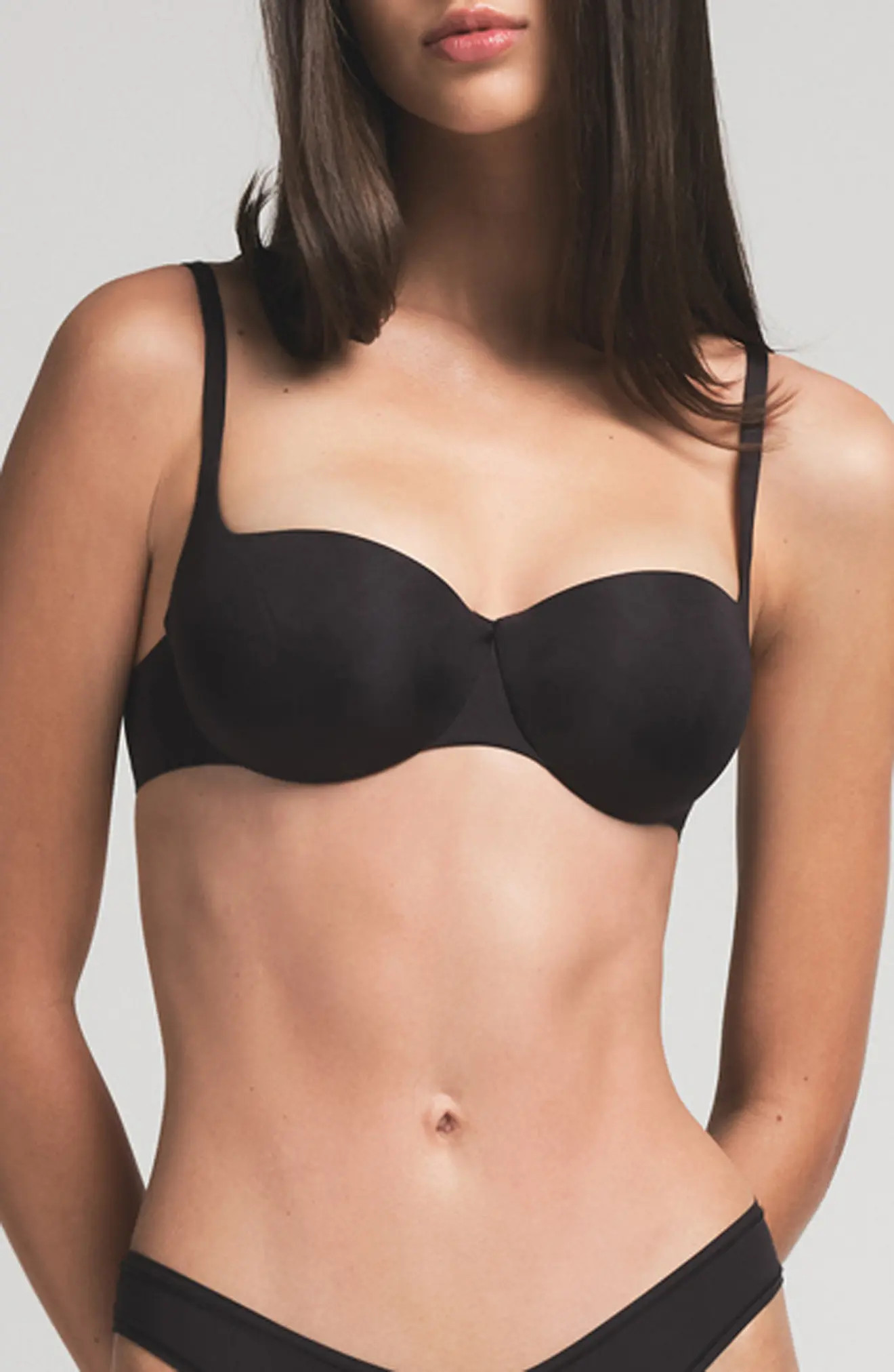 SKIMS Ultimate Push-Up Balconette Bra in Clay at Nordstrom, Size 34D | Nordstrom