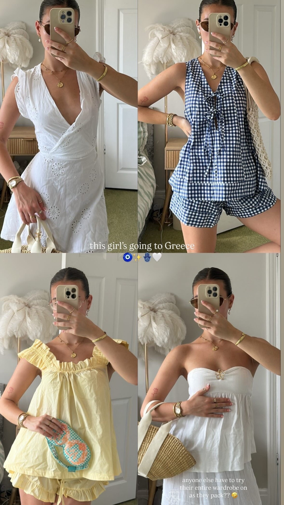 Greece outfits ✨ pt 1 - co ords 🌞🧿🤍 

holiday outfit inspiration, Greece outfits, summer outfits, summer co ords 

#LTKuk #LTKeurope #LTKfestival