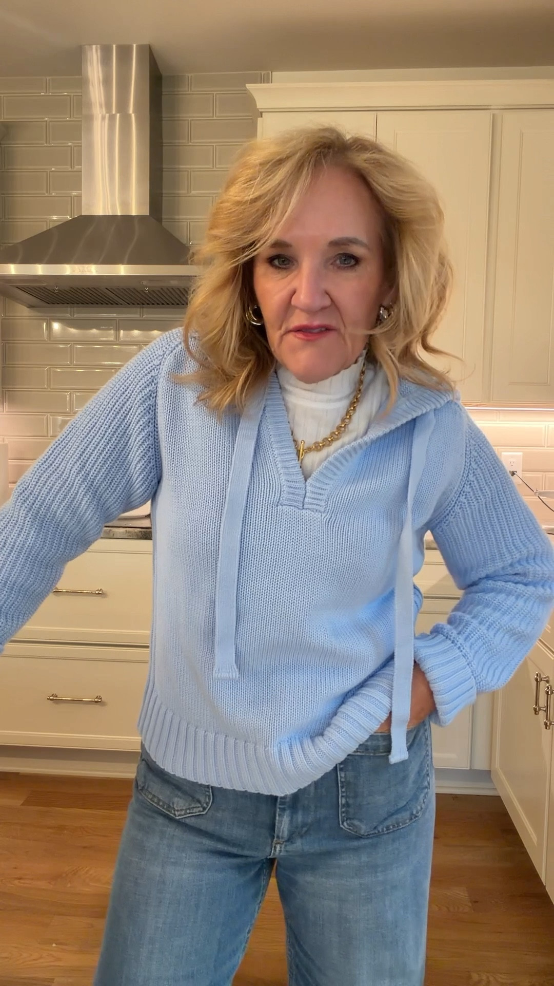 Walmart and Anthropologie 
Sweater & Mockneck size medium 
Colette jeans size 29 reg 


#LTKOver40 #LTKootd #LTKFindsUnder50