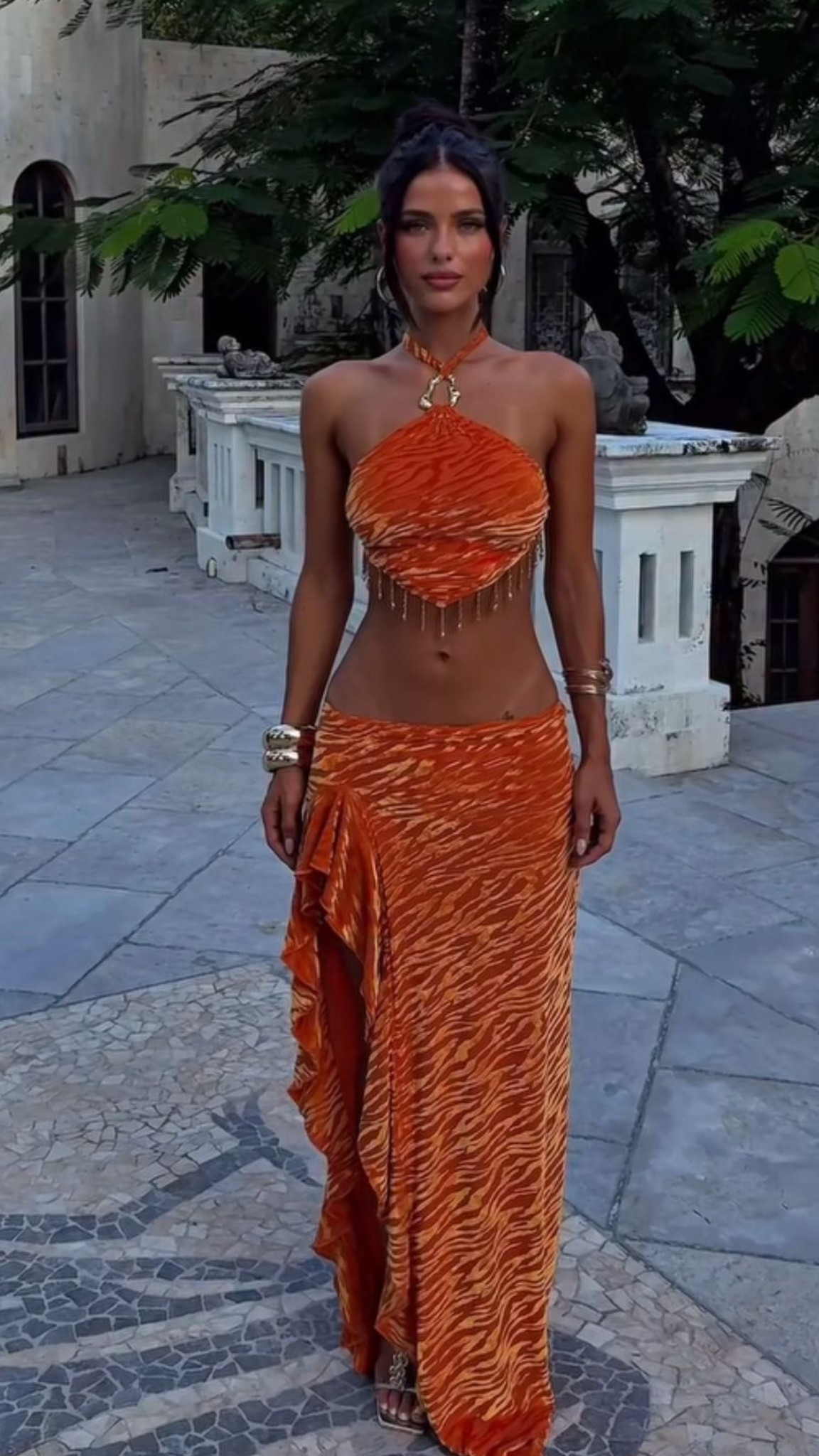 two piece set for vacation and the summer. 

two piece set, vacation, ootd, holiday outfit, outfit inspo, beach vacation, ibiza, miami, euro summer, skirt set, animal print, summer style