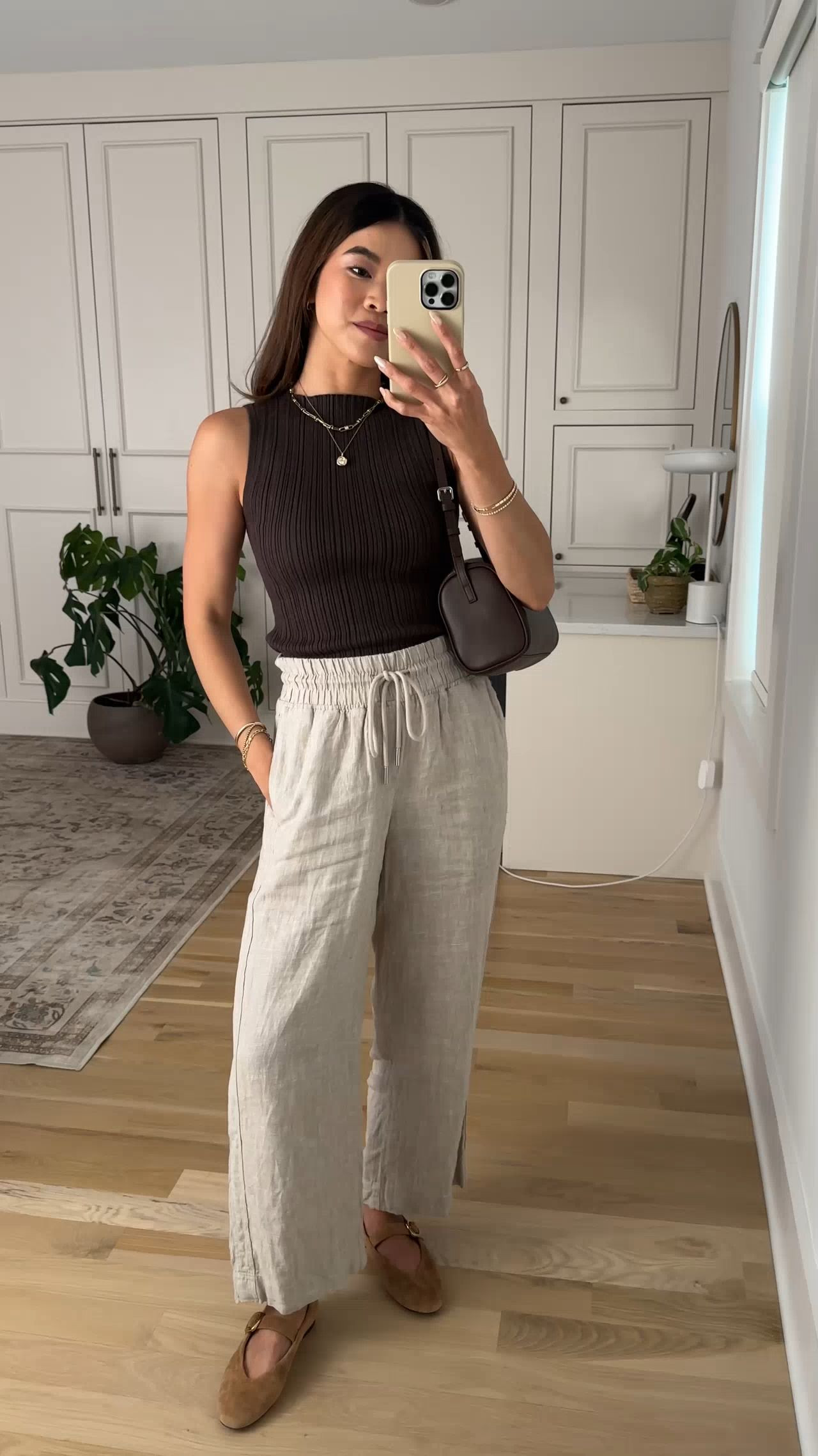 The perfect summer pants from @Quince! Here’s how they fit on a 5’2 petite.

Sizing info: 
Quince 100% European Linen Wide Leg Pants - XS in 26in inseam in Flax
Quince Cotton Cashmere Ribbed Tank - XS in Mocha Heather

petite fashion, get dressed with me, outfit inspiration, ootd, nashville outfit, Nashville influencer, petite style, vacation style, casual outfits, mom style, petite pants, spring outfits, spring outfit info, spring pants, spring outfit idea, spring top, summer pants, quince pants, linen pants, spring sweater, spring shoes, 

 

#LTKPetite #LTKmomlife #LTKootd