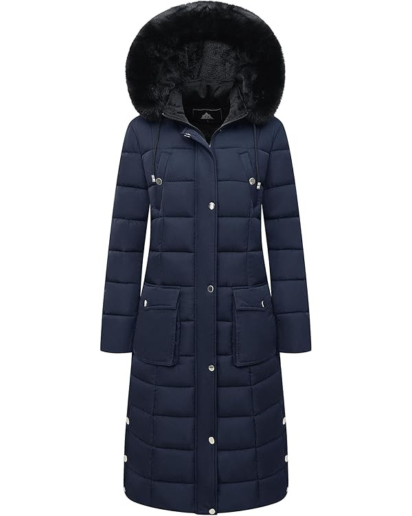 MOERDENG Women's Waterproof Long Winter Coat Thickened Down Alternative Jacket Warm Puffer Jacket... | Amazon (US)