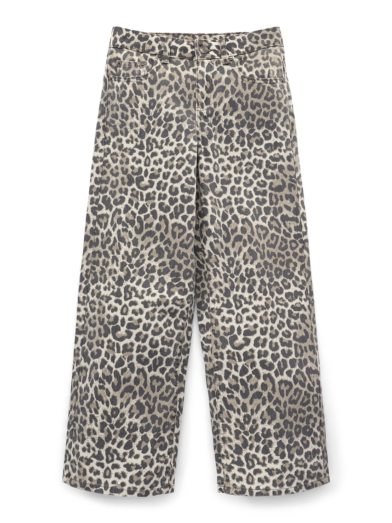 Weekend Academy Girls Baggy Straight Jeans, Sizes 5-18 - Walmart.com | Walmart (US)