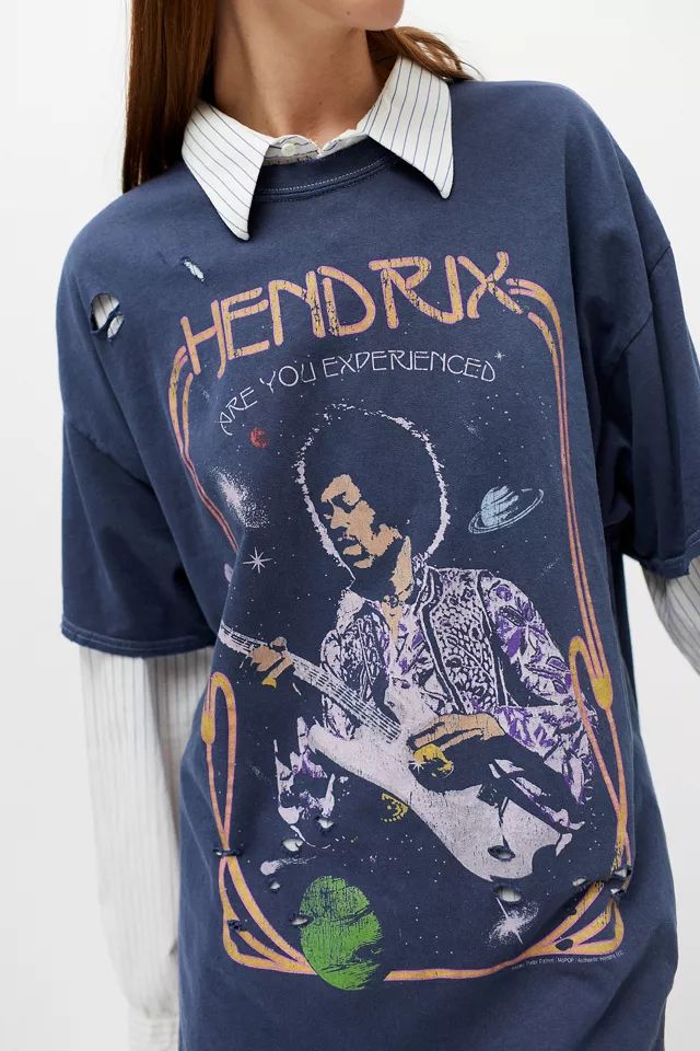 Jimi Hendrix Destructed Tee | Urban Outfitters (US and RoW)