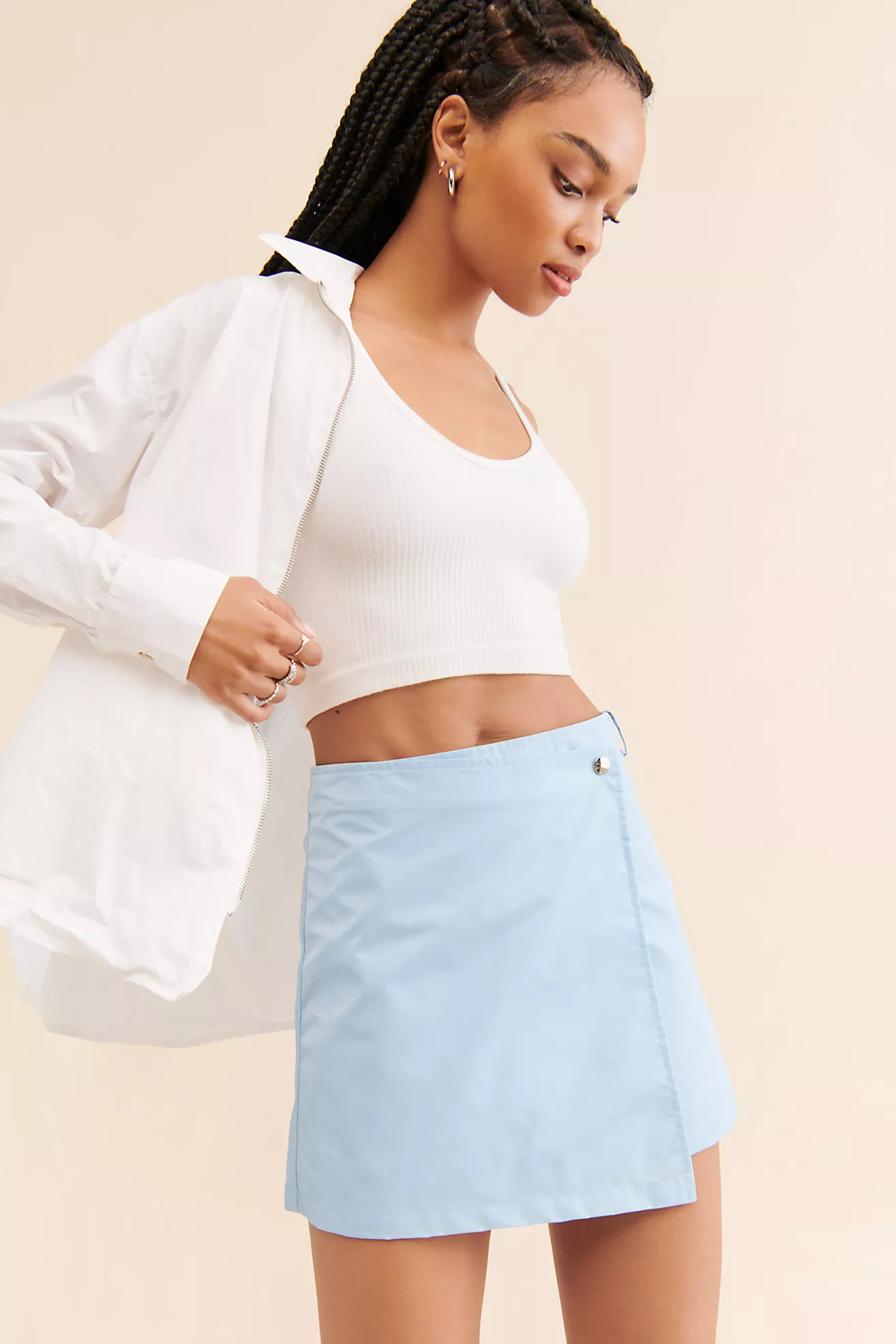 Oval Square Shine Mini Skirt | Free People (Global - UK&FR Excluded)