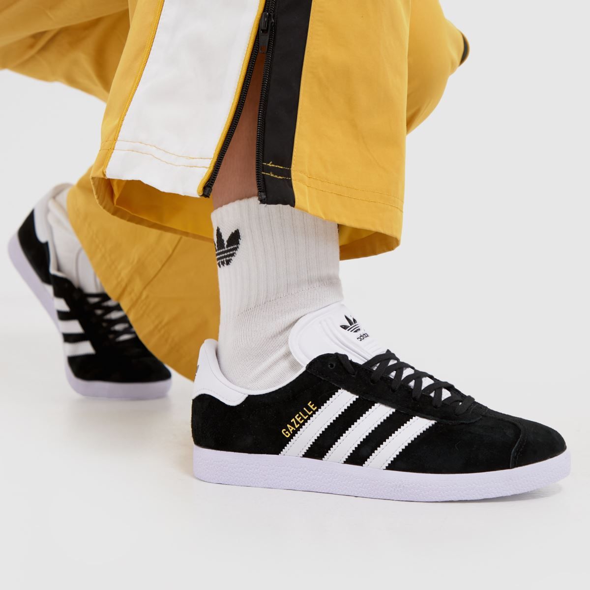 Womens Black & White adidas Gazelle Trainers | schuh | Schuh