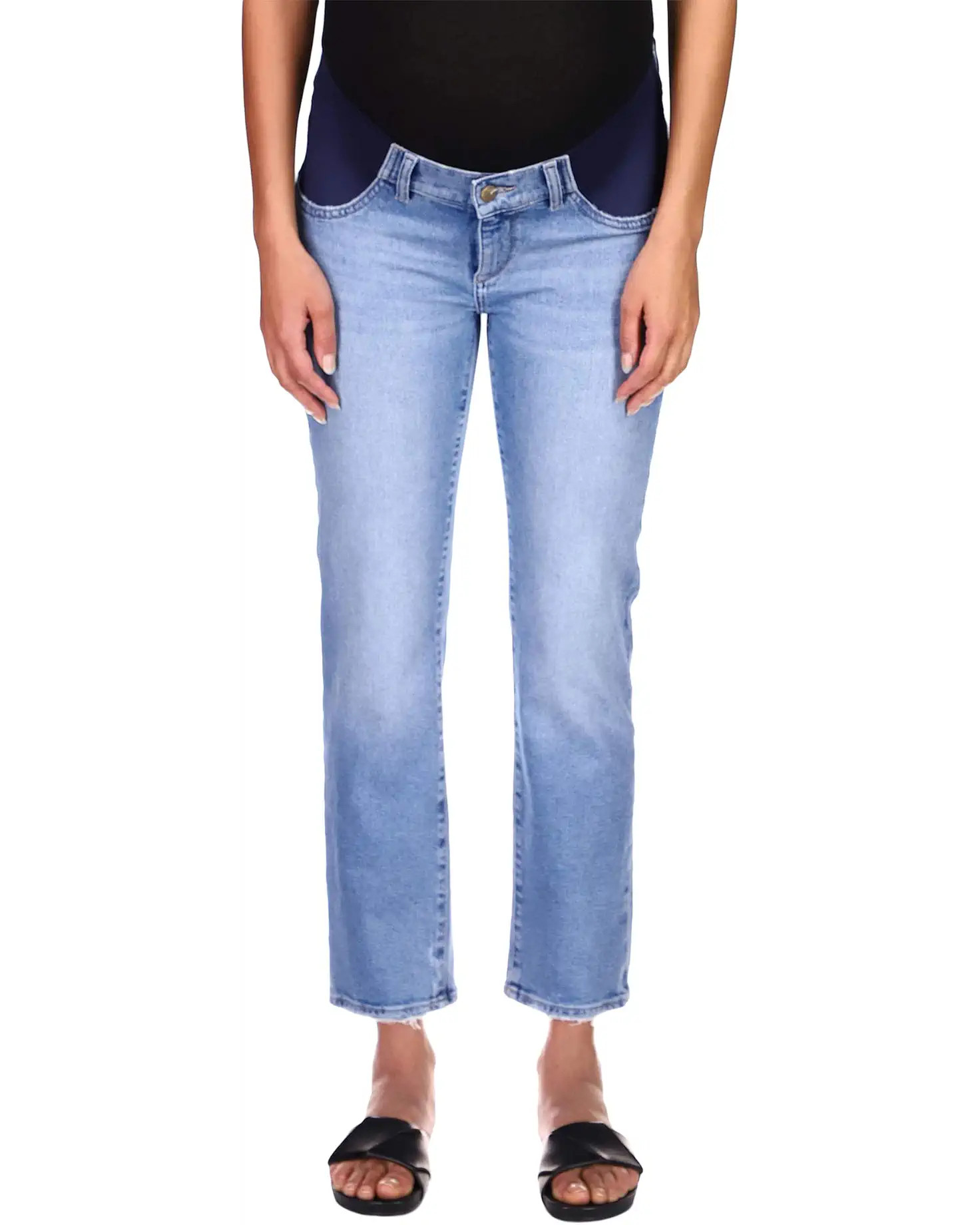 DL1961 Patti Straight Maternity High-Rise Vintage in Reef | Zappos