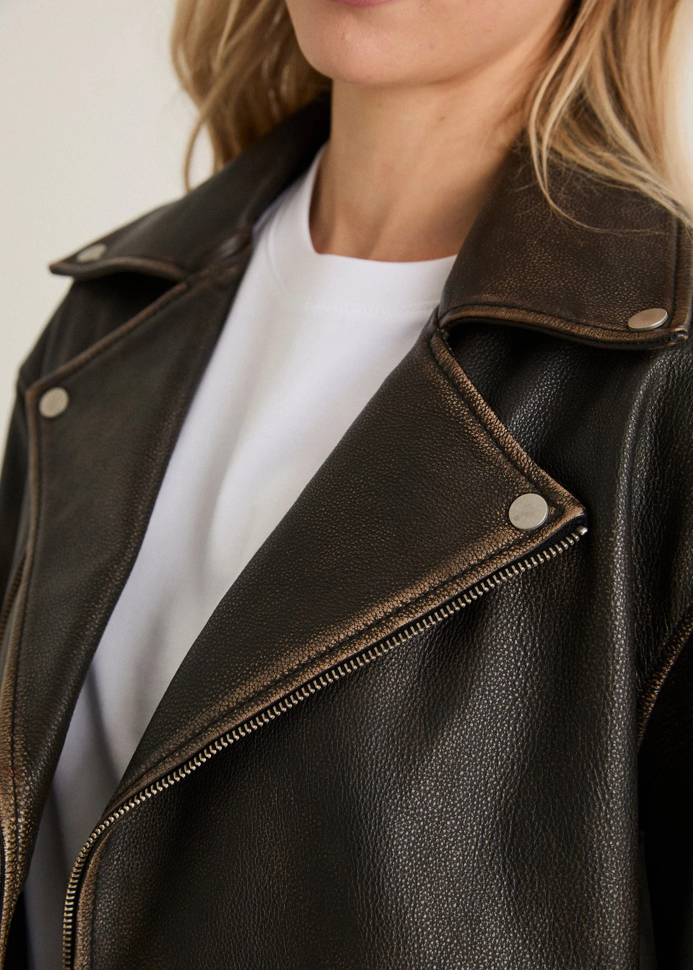 LEATHER BIKER JACKET | WAT The Brand