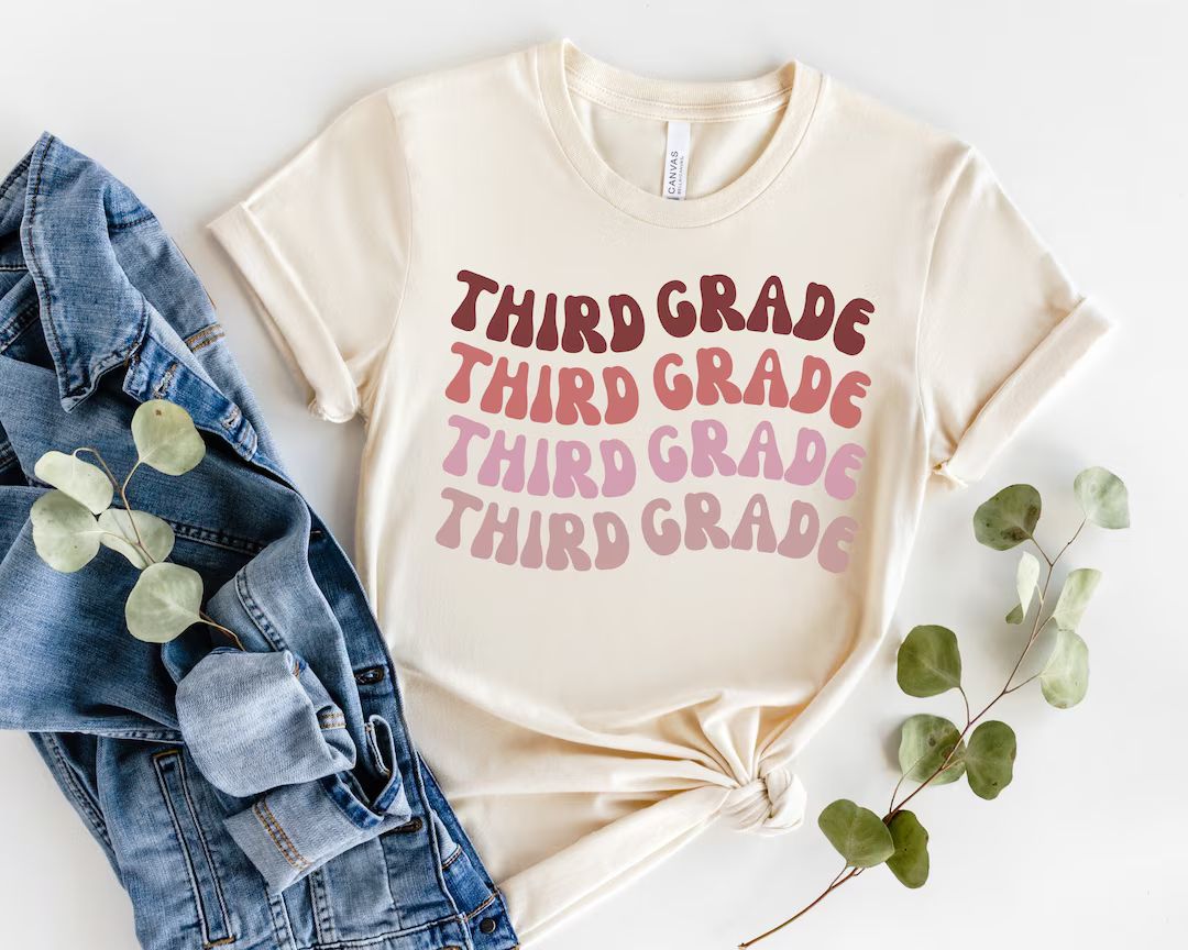 Third Grade Teacher Shirt Teacher Gift for 3rd Grade 3rd - Etsy Canada | Etsy (CAD)