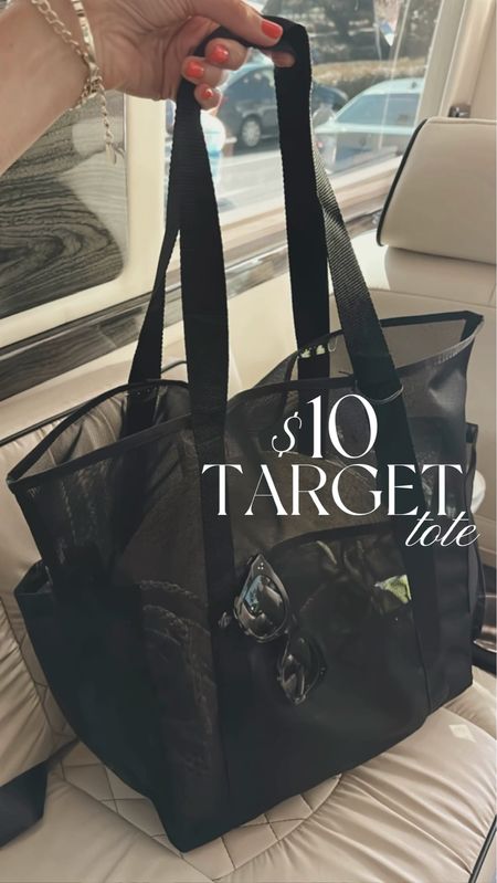 $10 Target tote,  mesh bag #StylinbyAylin 

#LTKfindsunder100 #LTKitbag #LTKfindsunder50