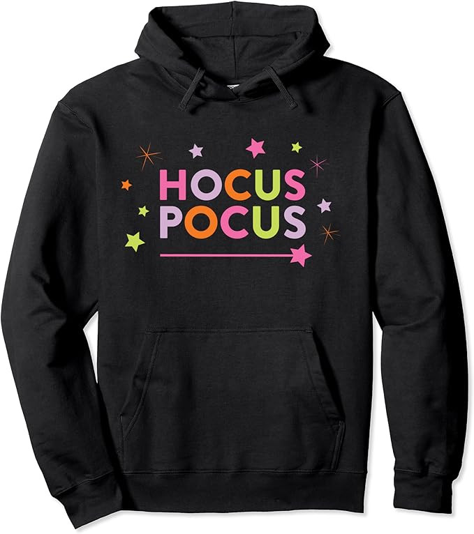 Fall Graphic Tees - Hocus Pocus Pink Pullover Hoodie | Amazon (US)