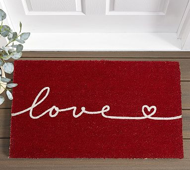Love Script Doormat | Pottery Barn | Pottery Barn (US)