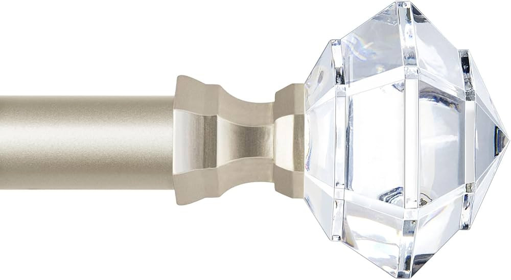 TONIAL Curtain Rods 32 to 58 Inch(2.6-4.8ft), Telescoping Splicing 3/4 Single Rods for Windows De... | Amazon (US)