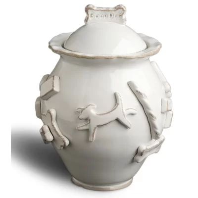 Pet Treat Jar August Grove® Color: French White | Wayfair North America