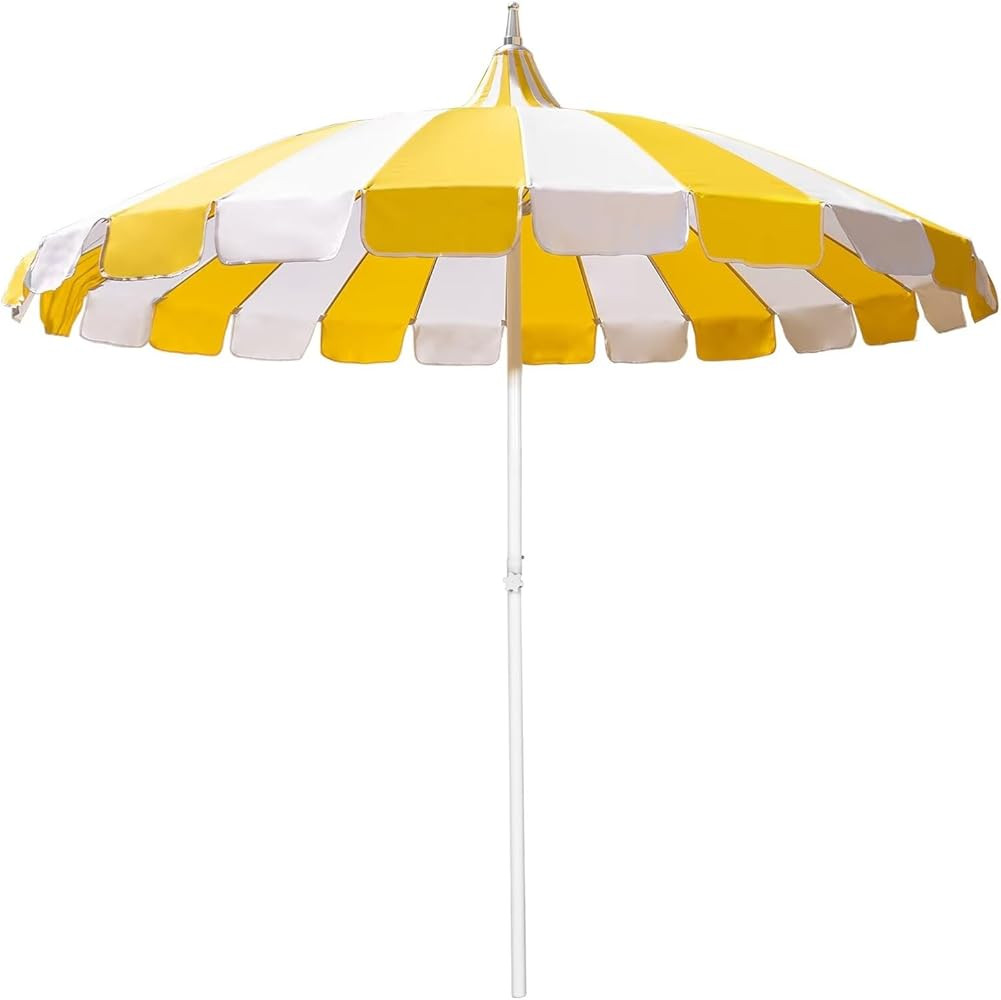 8Ft Patio Pagoda Umbrella, UV Protect Pool Umbrellas with Heavy Duty Pole, Outdoor Market Umbrell... | Amazon (US)