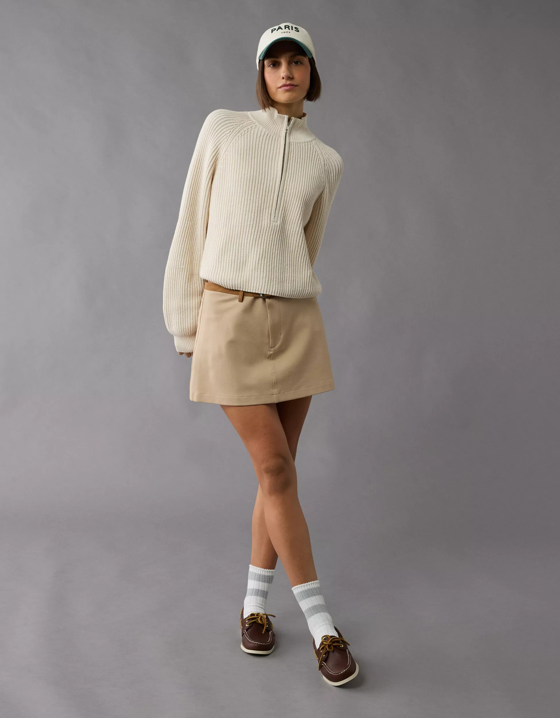 AE Stretch High-Waisted A-Line Mini Skort | American Eagle Outfitters (US & CA)