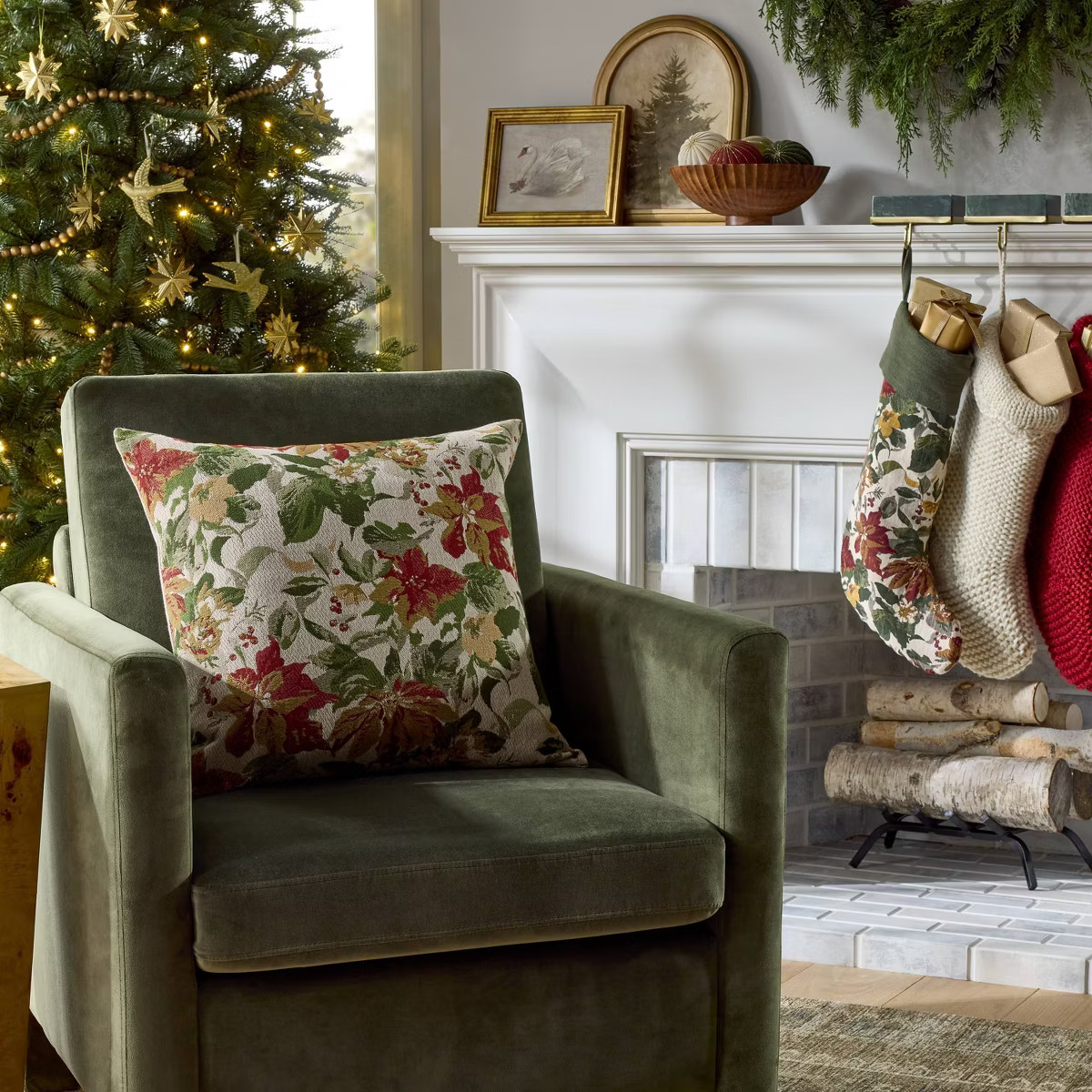 Marble Stocking Holder Green - Threshold™ designed with Studio McGee | Target