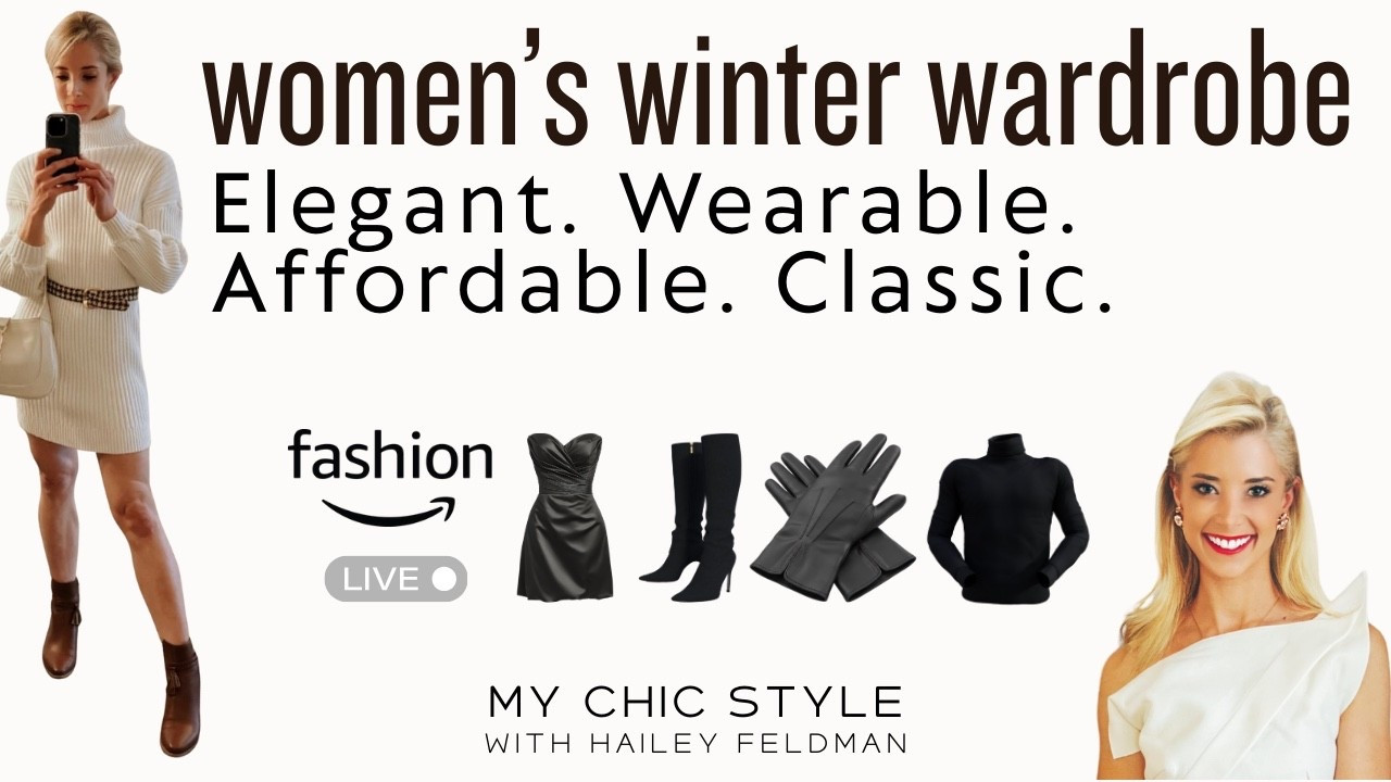 Shop with me live on Friday, February 6, 2026 - 11 am EST on My Chic Style Live ! LTK seasonal winter wardrobe must haves for women LTK petite and LTK tall girl options and LTK grwm live style tips and recommendations from Amazon fashion Amazon Live shopping! LTK valentine ootds! 

#LTKPetite #LTKgrwm #LTKValentine