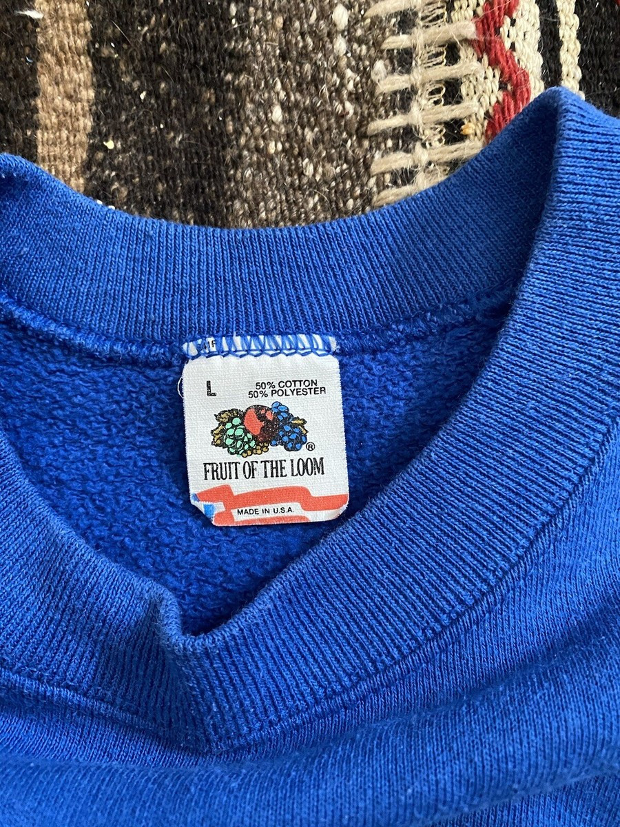 Vintage Cow Sweatshirt Mens L Blue Wisconsin Dairy’s Best Nature 90s  | eBay | eBay US