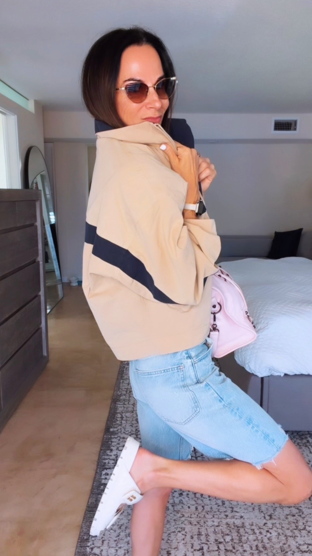 The internet is still debating jorts… and honestly, I’m here for the chaos. 😏

Love them or hate them, these oversized denim shorts have become one of my favorite summer staples. I paired them with a classic white YSL tank, topped it off with a YSL jacket, slipped on my dad sandals, and added a little Balenciaga because balance is important. 😂

Proof that your entire outfit doesn’t have to cost a fortune… but it absolutely can if you’re feeling a little extra.

Fashion rules? Never heard of her.

Wearing 23 in shorts and XS tank

#NicoleColeeStyle #SummerStyle #OOTDInspo #DenimStyle #CasualChic

#LTKdayinmylife #LTKgrwm #LTKootd