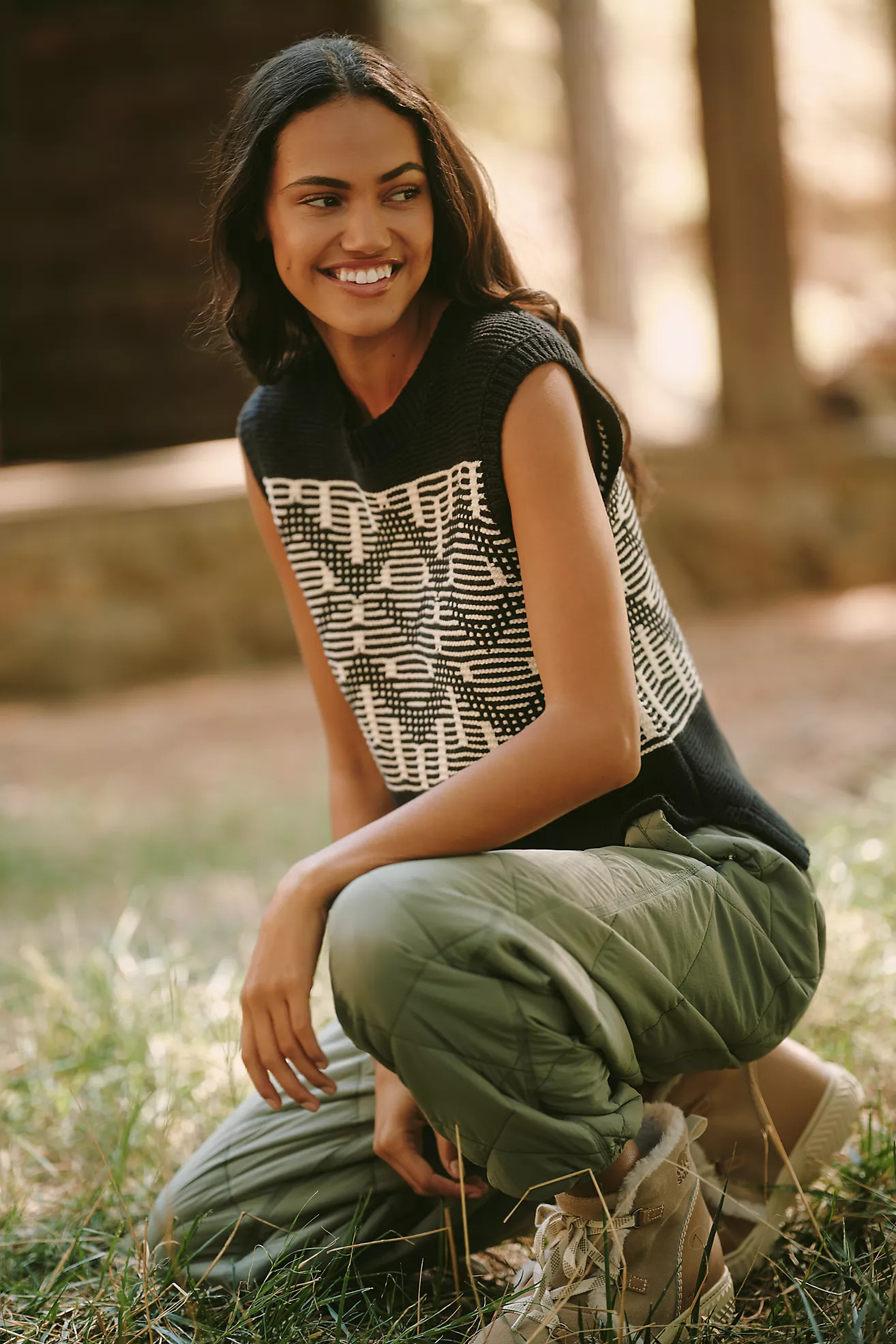 Varley Oline Fairisle Cotton Wool Blend Top | Anthropologie (US)