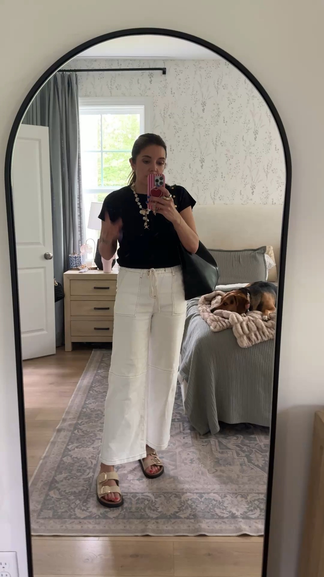 My quick tip for instantly dressing up a basic outfit. Thank goodness the statement necklace is back!! Wearing a medium tee, size 4 jeans. I’m 5'7” 

#LTKOver40 #LTKSaleAlert