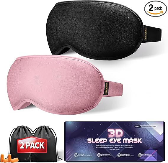 Perfect Weighted Sleep Mask for Falling Asleep Faster - 100% Blackout Eye Masks for Sleep - Zero ... | Amazon (US)